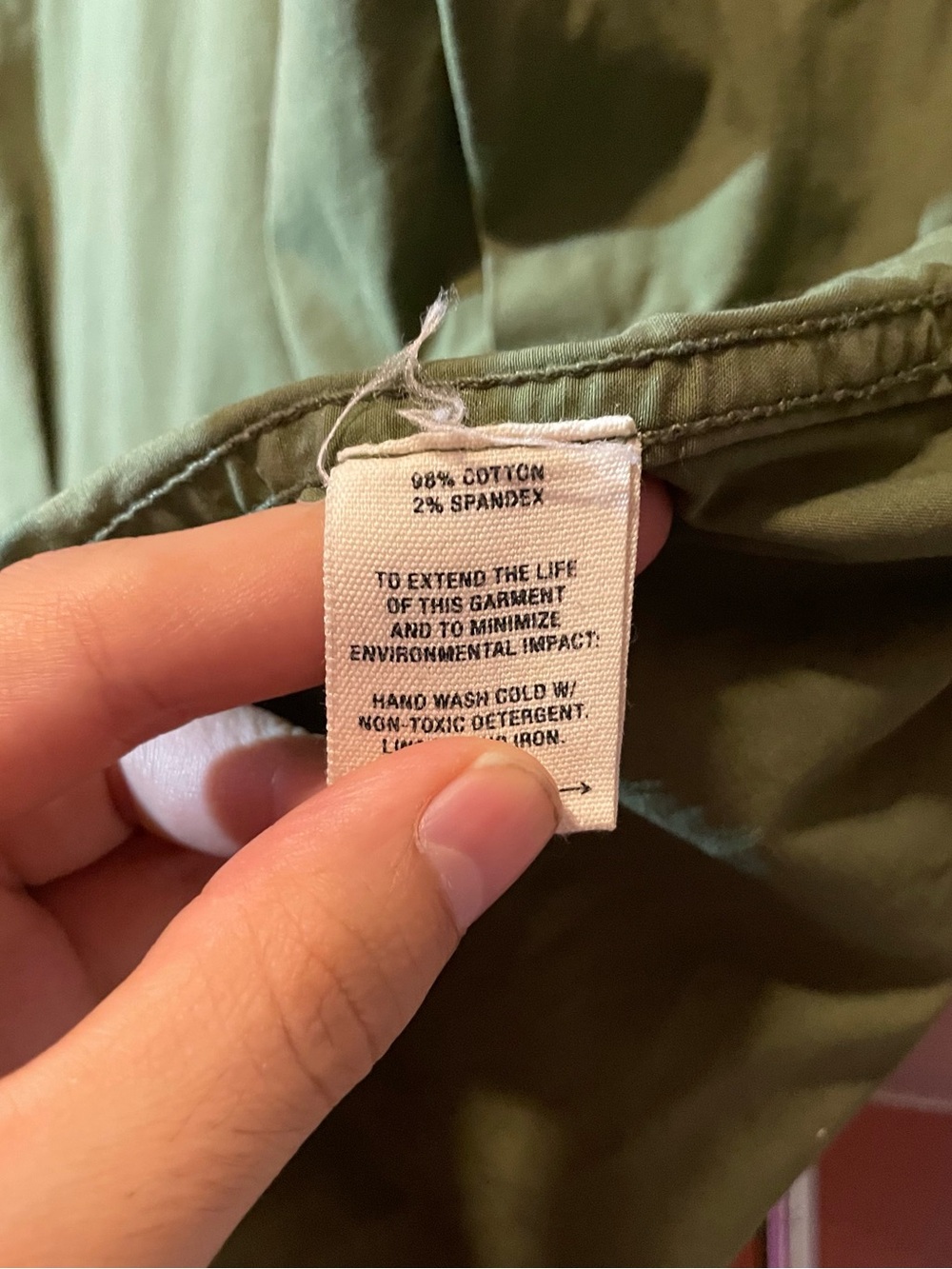 Alex Mill Women’s Standard Stretch Cotton Army Green Utility Workwear Jumpsuit - Picture 6 of 7